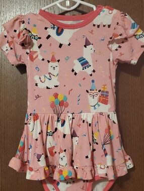 Birdie Bean Party Theme Bodysuit Twirl Size 18-24 Months